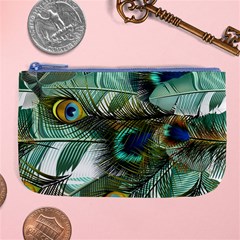 Peacock Feathers Large Coin Purse by Bedest