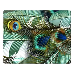 Peacock Feathers Premium Plush Fleece Blanket (large) by Bedest