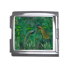 Peacock Paradise Jungle Mega Link Italian Charm (18mm) by Bedest