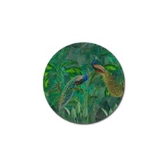 Peacock Paradise Jungle Golf Ball Marker by Bedest