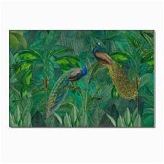 Peacock Paradise Jungle Postcards 5  X 7  (pkg Of 10) by Bedest