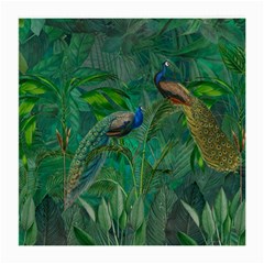 Peacock Paradise Jungle Medium Glasses Cloth (2 Sides) by Bedest