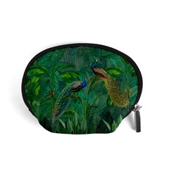 Peacock Paradise Jungle Accessory Pouch (small) by Bedest