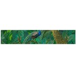 Peacock Paradise Jungle Large Premium Plush Fleece Scarf  Front