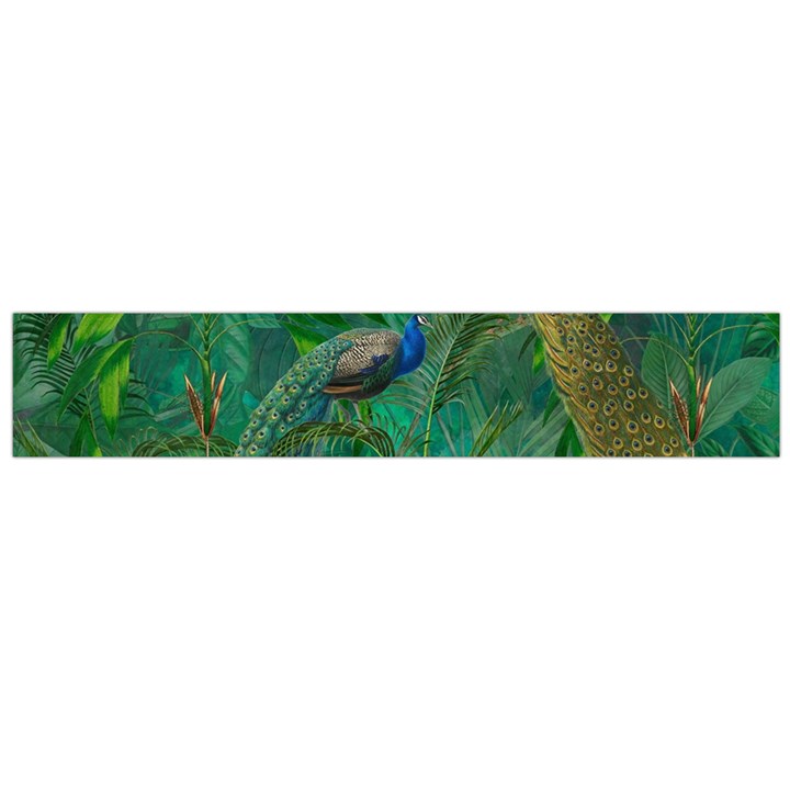 Peacock Paradise Jungle Large Premium Plush Fleece Scarf 