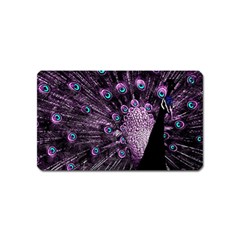 Purple Peacock Magnet (name Card) by Bedest