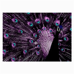 Purple Peacock Large Glasses Cloth by Bedest