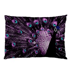 Purple Peacock Pillow Case (two Sides) by Bedest