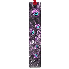 Purple Peacock Large Book Marks