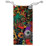 Cute Cartoon Doodle Jewelry Bag Front