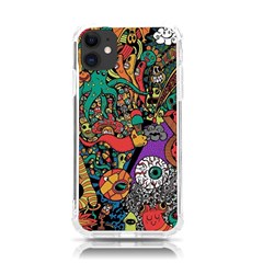 Cute Cartoon Doodle Iphone 11 Tpu Uv Print Case by Bedest