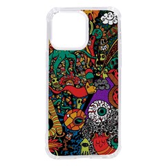 Cute Cartoon Doodle Iphone 14 Pro Max Tpu Uv Print Case by Bedest