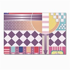 Abstract Shapes Colors Gradient Postcards 5  X 7  (pkg Of 10) by Ravend