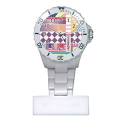 Abstract Shapes Colors Gradient Plastic Nurses Watch by Ravend