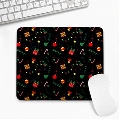 Christmas Pattern Texture Colorful Wallpaper Large Mousepad by Ravend