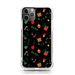 Christmas Pattern Texture Colorful Wallpaper iPhone 11 Pro 5.8 Inch TPU UV Print Case Front