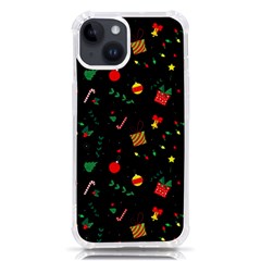 Christmas Pattern Texture Colorful Wallpaper Iphone 14 Tpu Uv Print Case by Ravend