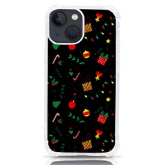 Christmas Pattern Texture Colorful Wallpaper Iphone 13 Mini Tpu Uv Print Case by Ravend