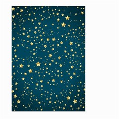 Star Golden Pattern Christmas Design White Gold Large Garden Flag (two Sides) by Ravend