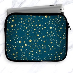 Star Golden Pattern Christmas Design White Gold Apple Ipad 2/3/4 Zipper Cases by Ravend