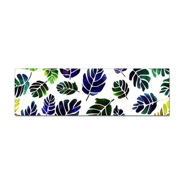 Leaves Watercolor Ornamental Decorative Design Sticker (Bumper)