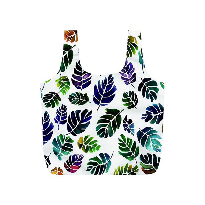 Leaves Watercolor Ornamental Decorative Design Full Print Recycle Bag (S)