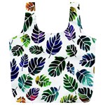 Leaves Watercolor Ornamental Decorative Design Full Print Recycle Bag (XL) Front