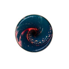 Fluid Swirl Spiral Twist Liquid Abstract Pattern Hat Clip Ball Marker (4 Pack) by Ravend