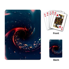 Fluid Swirl Spiral Twist Liquid Abstract Pattern Playing Cards Single Design (rectangle) by Ravend