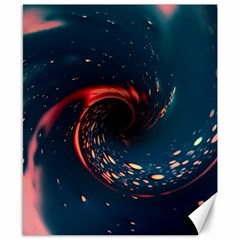 Fluid Swirl Spiral Twist Liquid Abstract Pattern Canvas 8  X 10  by Ravend