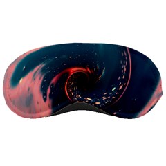 Fluid Swirl Spiral Twist Liquid Abstract Pattern Sleep Mask by Ravend