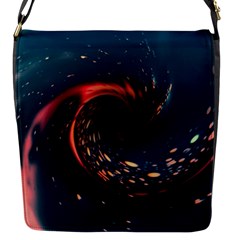 Fluid Swirl Spiral Twist Liquid Abstract Pattern Flap Closure Messenger Bag (s) by Ravend