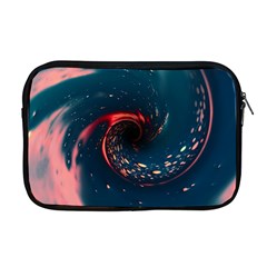 Fluid Swirl Spiral Twist Liquid Abstract Pattern Apple Macbook Pro 17  Zipper Case by Ravend