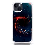 Fluid Swirl Spiral Twist Liquid Abstract Pattern iPhone 14 TPU UV Print Case Front