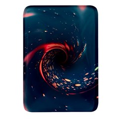 Fluid Swirl Spiral Twist Liquid Abstract Pattern Rectangular Glass Fridge Magnet (4 Pack) by Ravend