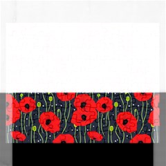 Background Poppies Flowers Seamless Ornamental Rectangular Jigsaw Puzzl by Ravend