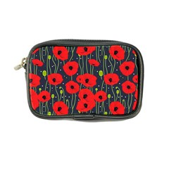 Background Poppies Flowers Seamless Ornamental Coin Purse by Ravend