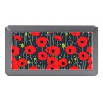 Background Poppies Flowers Seamless Ornamental Memory Card Reader (Mini) Front