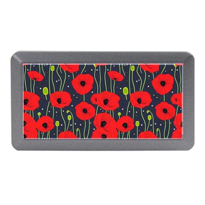 Background Poppies Flowers Seamless Ornamental Memory Card Reader (Mini)