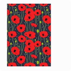 Background Poppies Flowers Seamless Ornamental Large Garden Flag (two Sides) by Ravend