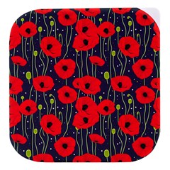 Background Poppies Flowers Seamless Ornamental Stacked Food Storage Container by Ravend