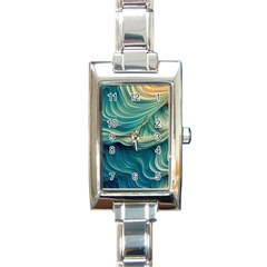 Art Pattern Artis Hands Illustration Rectangle Italian Charm Watch by Ravend