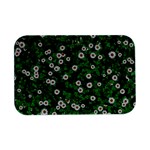 Daisies Clovers Lawn Digital Drawing Background Open Lid Metal Box (Silver)   Front