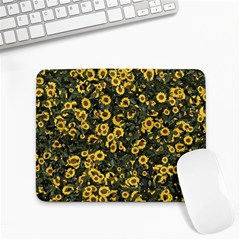 Sunflowers Yellow Flowers Flowers Digital Drawing Small Mousepad by Ravend