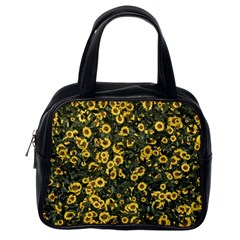 Sunflowers Yellow Flowers Flowers Digital Drawing Classic Handbag (one Side) by Ravend