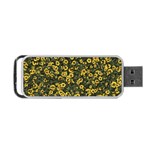 Sunflowers Yellow Flowers Flowers Digital Drawing Portable USB Flash (Two Sides) Front