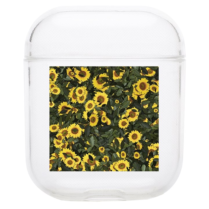 Sunflowers Yellow Flowers Flowers Digital Drawing AirPods 1/2 Case