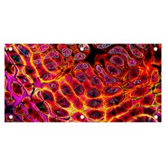 Fractal Black Texture Wallpaper Art Design Banner And Sign 6  X 3  by Ravend