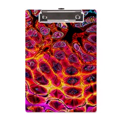 Fractal Black Texture Wallpaper Art Design A5 Acrylic Clipboard by Ravend