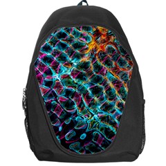 Fractal Abstract Waves Background Wallpaper Backpack Bag by Ravend